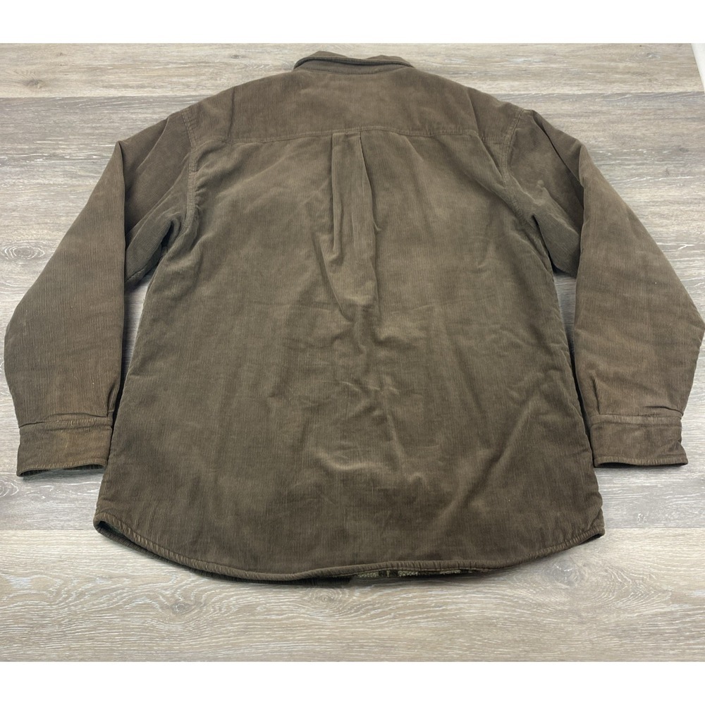 Vintage Levi's Jacket Mens Large Brown Corduroy Flannel Lined Button Shirt Y2K - Picture 11 of 11